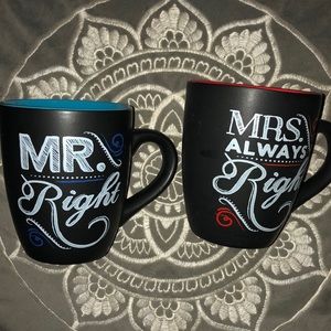 Set of Mrs/Mr mugs